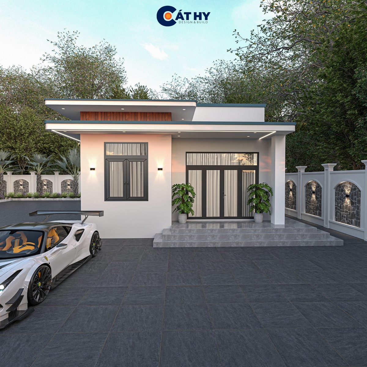 Mẫu nhà cấp 4 - 8x14,5m