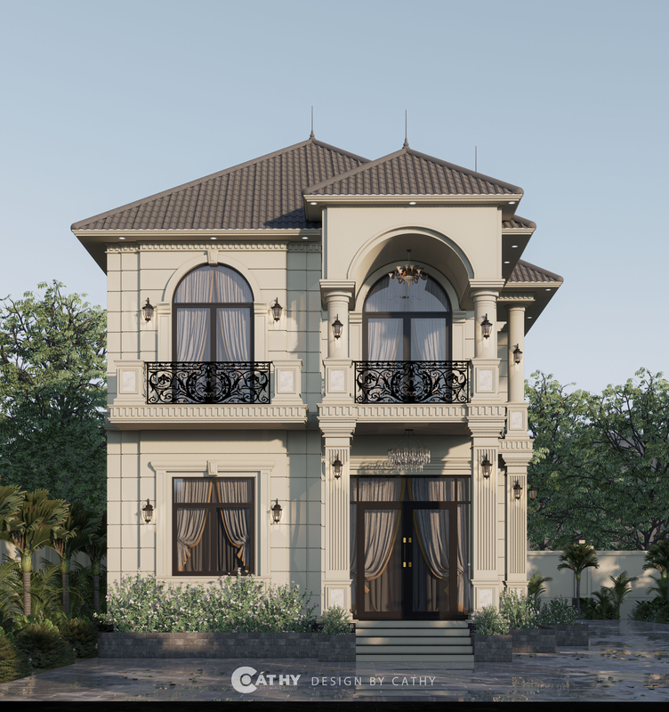 Mẫu biệt thự mái Nhật - Neoclassic OL’s Villa